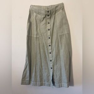 -Universal thread button down skirt
